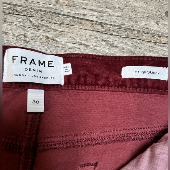 Frame Denim | velvet pants pinot - Picture 3 of 6